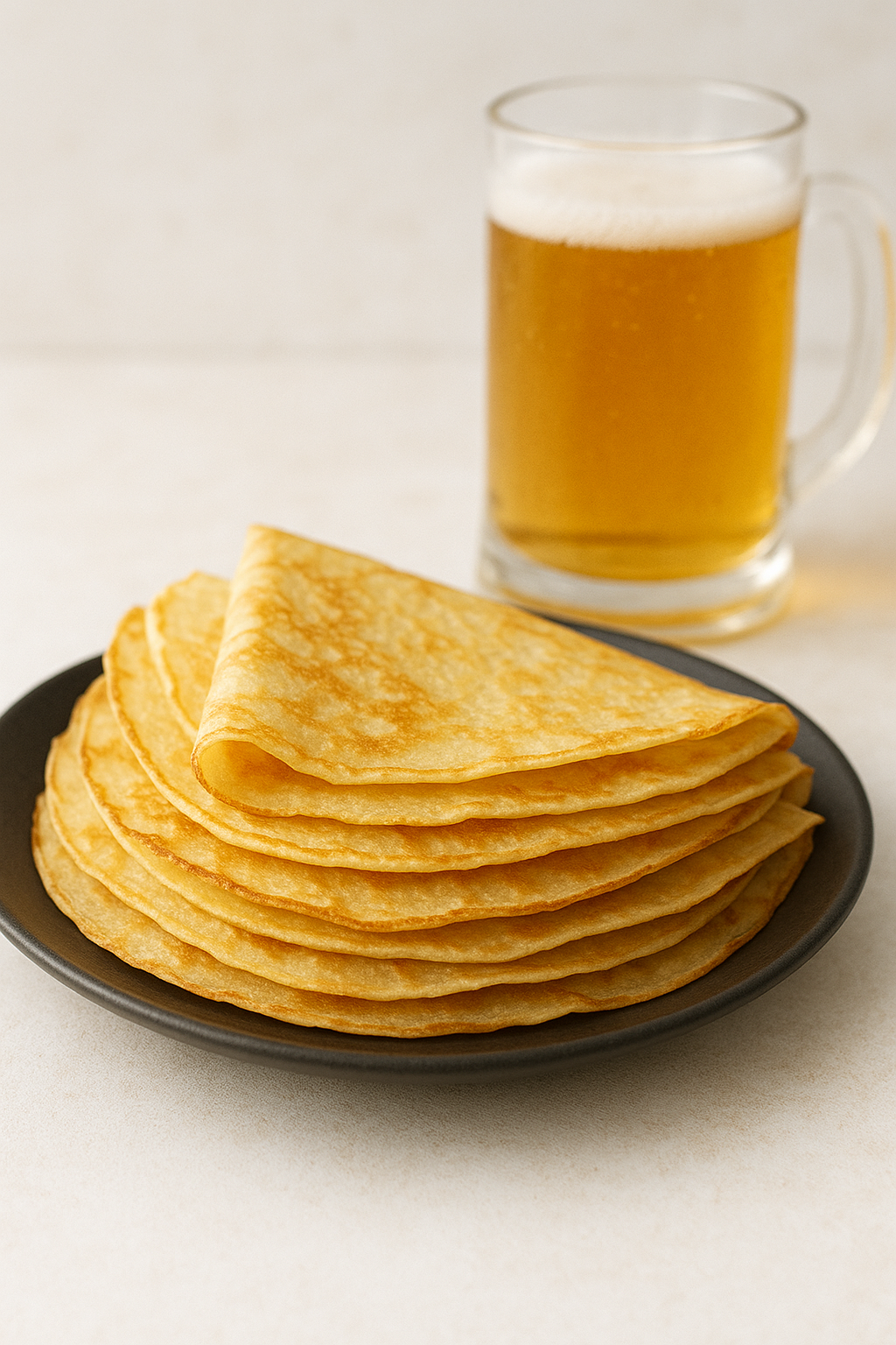 Crêpes aromatisées à la bière